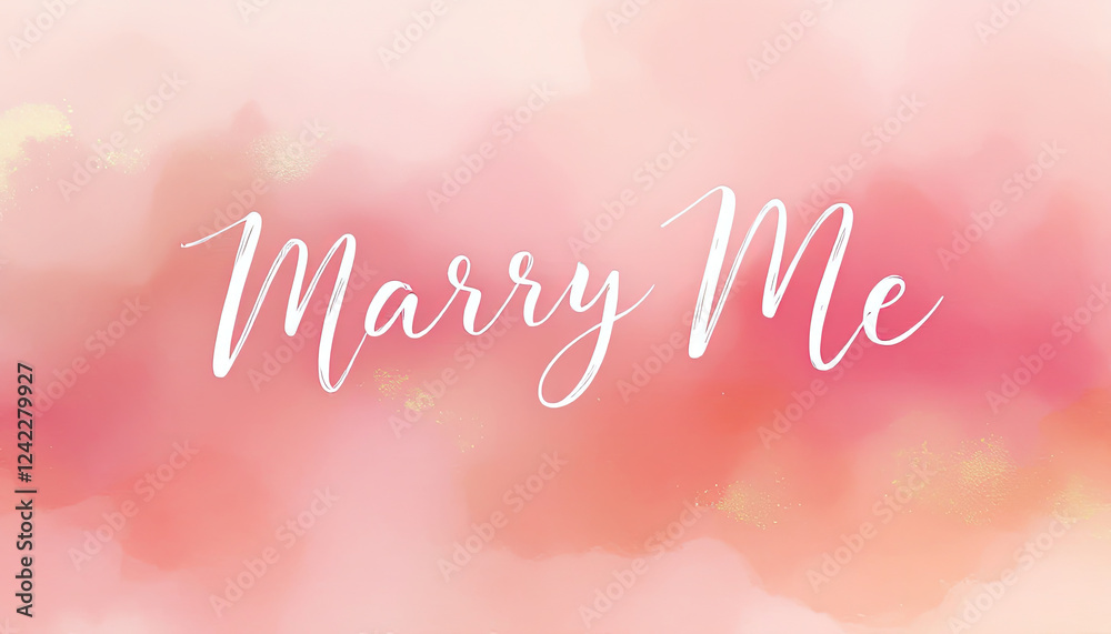 A creative design featuring a delicate design featuring the words marry me wri A creative design featuring a delicate design featuring the words marry me wri