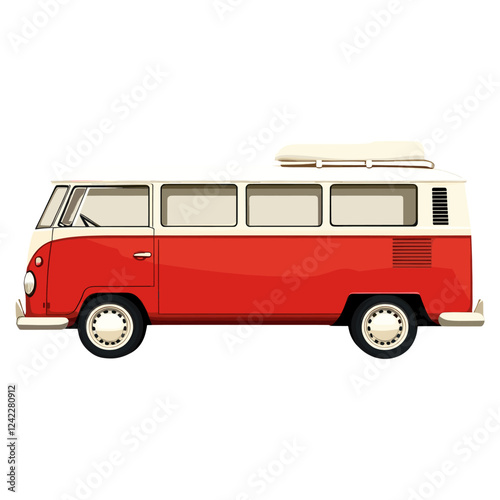 Mini bus illustration vehicle van vector