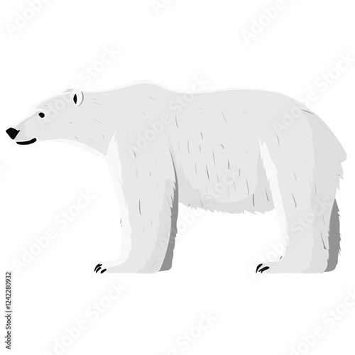 Polar bear illustration wildlife animal vector
