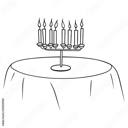 Menorah candle candles festival menorah vector