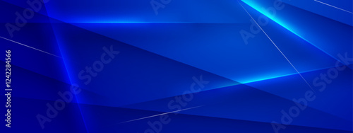 Blue gradient geometric modern background, ideal for business presentations, digital backdrops, or creative designs.