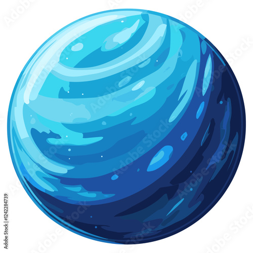 Neptune planet illustration space vector