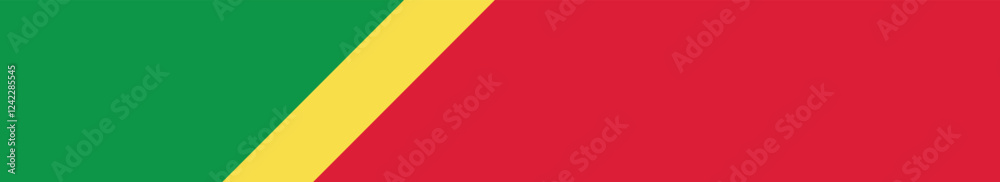 Congo long banner flag digital vector illustration Congo long banner flag digital vector illustration