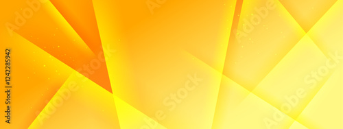 Bright yellow gradient geometric background for modern design, advertising banners, or creative presentations