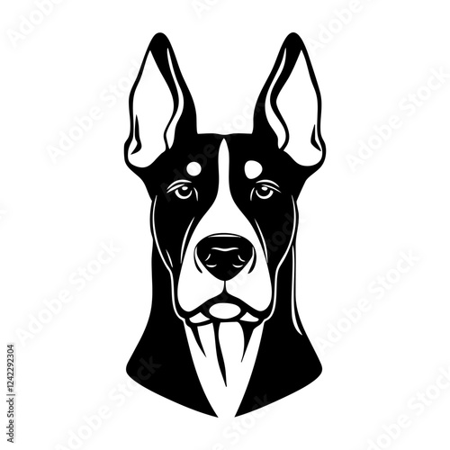 Cute dog illustration vector vector