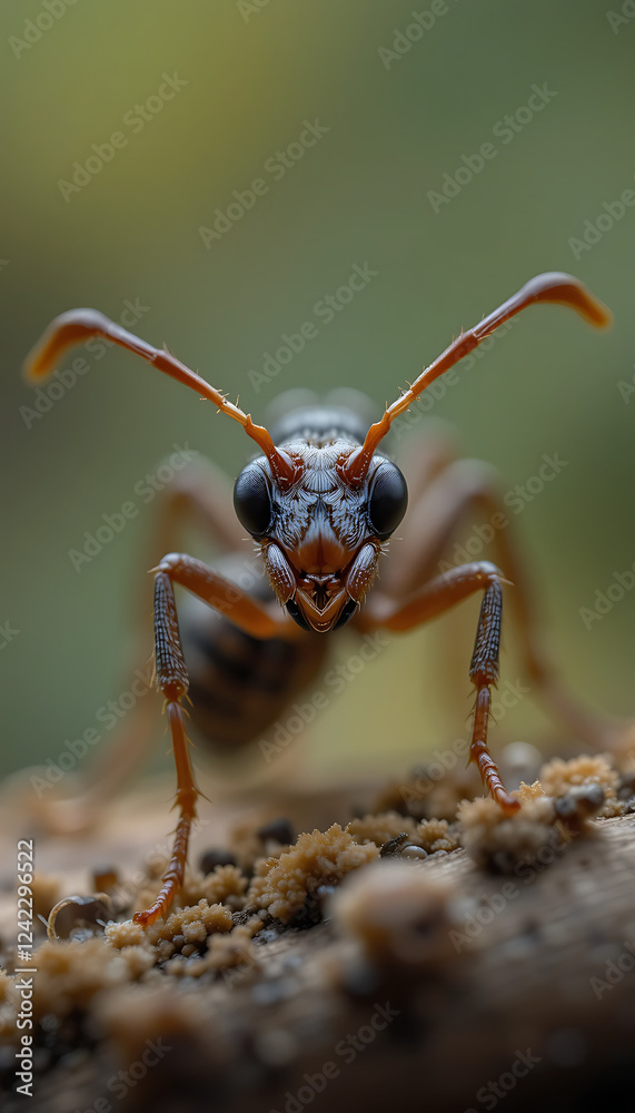 Fototapeta premium close up of a wasp