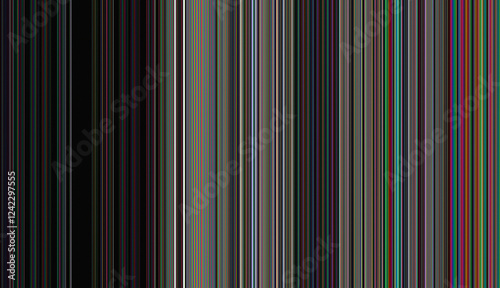Extra Wide Linear Glitch Style Banner