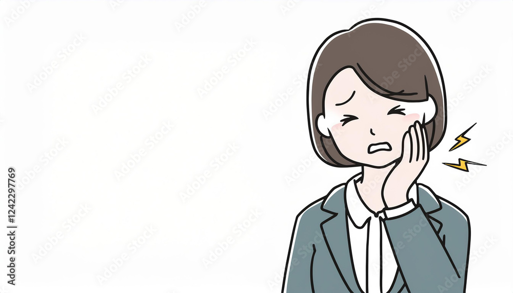 歯痛に苦しむ人 歯痛に苦しむ人