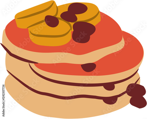 pancake breakfast Illustration