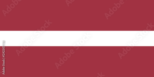 Flag of Latvia. Flag icon. Standard color. Standard size. Rectangular flag. Computer illustration. Digital illustration. Vector illustration.