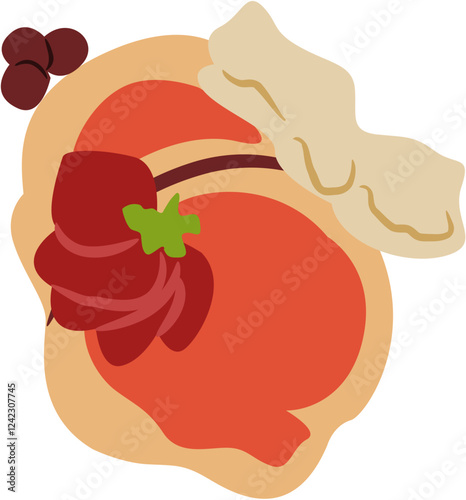 pancake breakfast Illustration