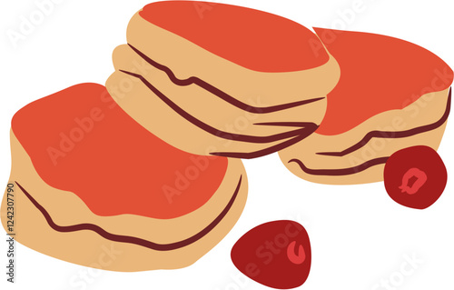 pancake breakfast Illustration