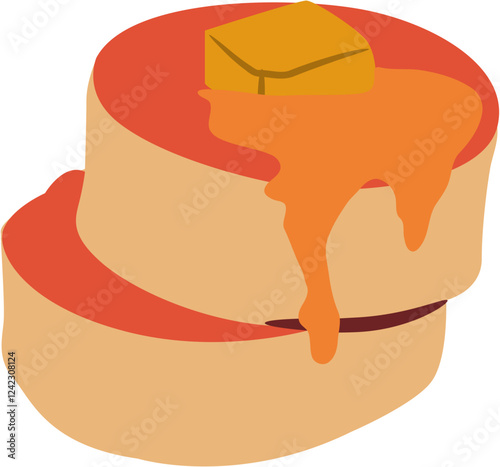 pancake breakfast Illustration