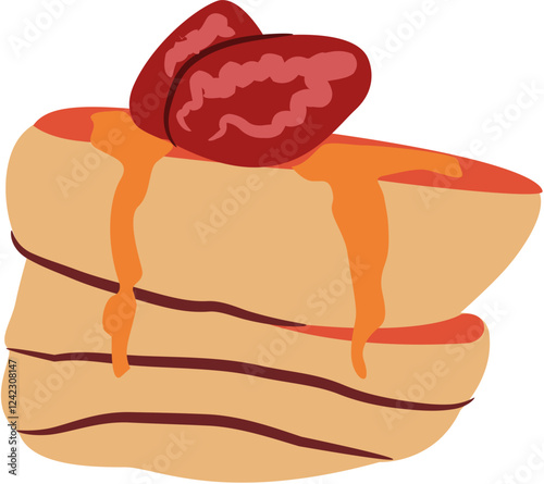 pancake breakfast Illustration