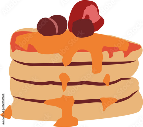 pancake breakfast Illustration