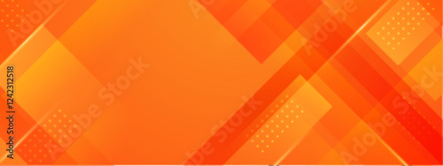 Orange gradient geometric background ideal for digital ads, graphic design projects, or promotional flyers