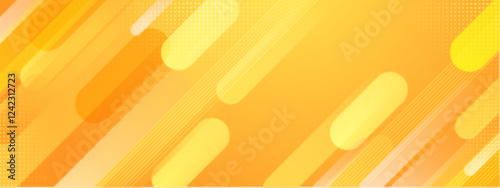 Yellow gradient geometric background for various applications such as presentations, digital artworks, and website banners