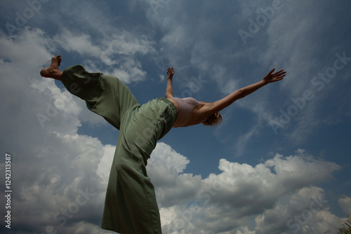 Dance in the cloudy sky  photo