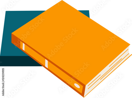 Bright Colored Books Piled Against A Dark Background