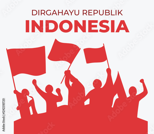 Indonesia Independence Day Celebration Poster and Social Media Post
