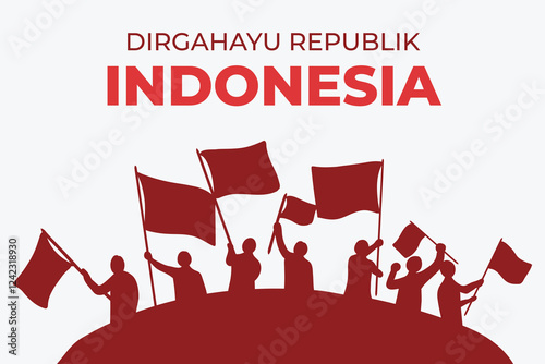 Indonesia Independence Day Celebration Poster and Social Media Post