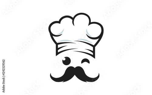Chef cooking element logo template vector illustration