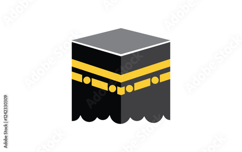 Kaaba vector illustration icon design template