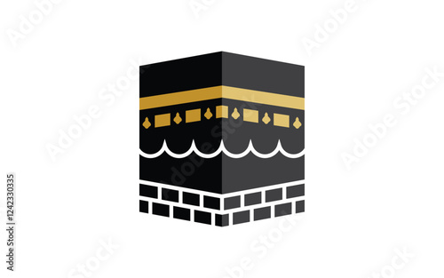 Kaaba vector illustration icon design template