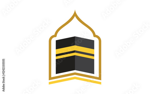 Kaaba vector illustration icon design template