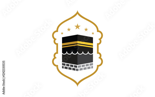 Kaaba vector illustration icon design template