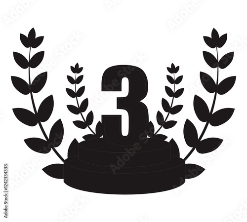 1st 2nd 3rd place podium vector