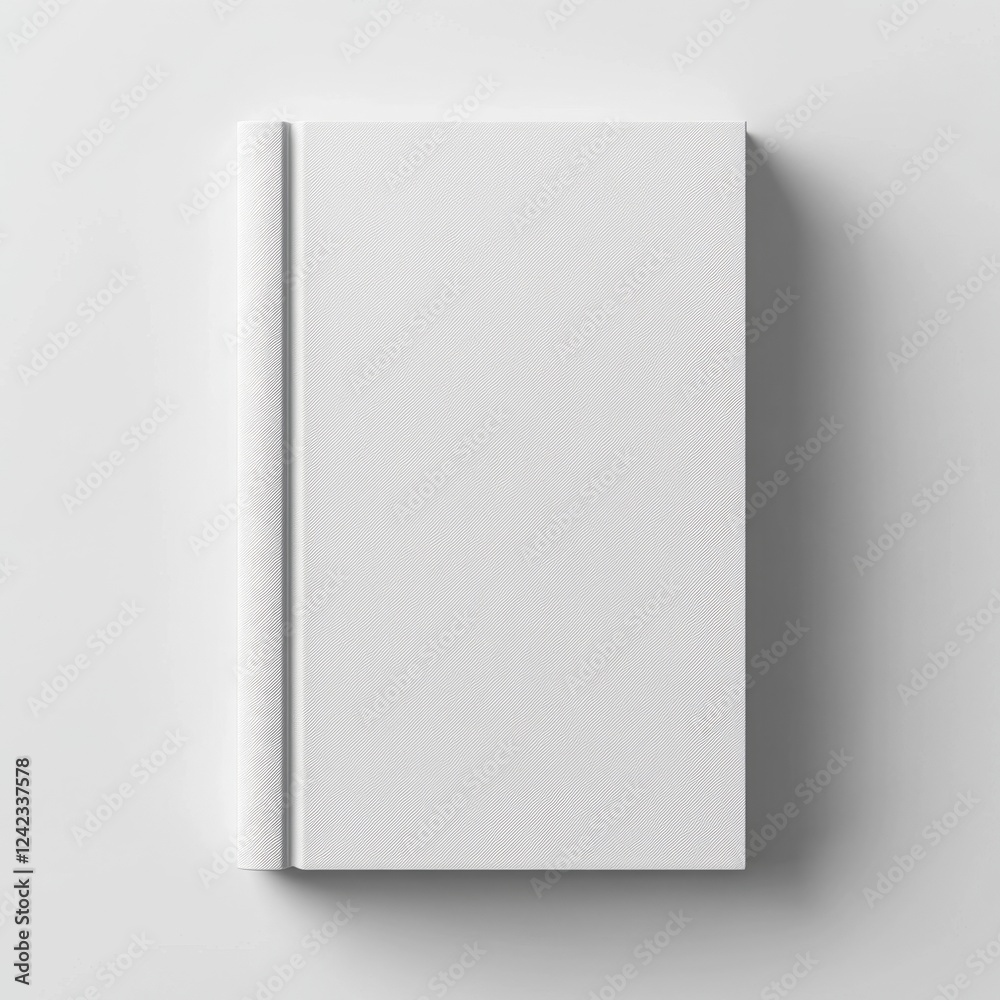 Blank white book cover mockup, isolated, studio, design Blank white book cover mockup, isolated, studio, design