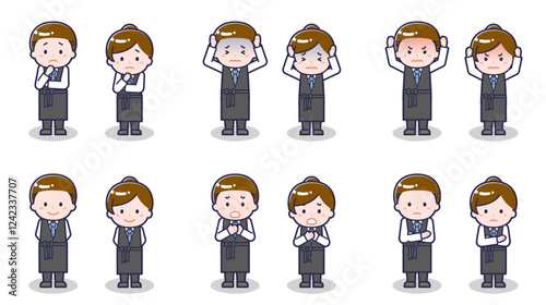 バーテンダーの男女 05