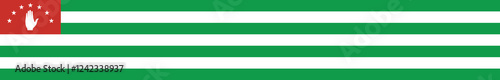 Abkhazia flag long banner digital vector illustration