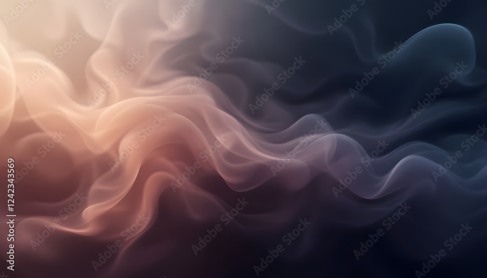 Fototapeta premium Organic Smoke and Fluid Motion Background