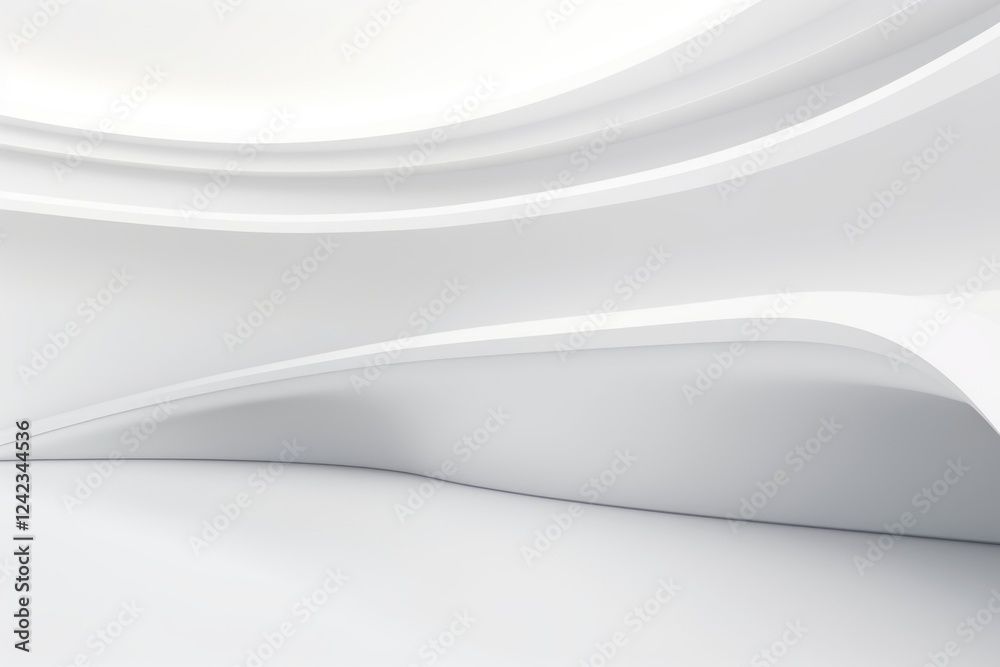 Fototapeta premium Free abstract white background minimal futuristic architectural space wallpaper