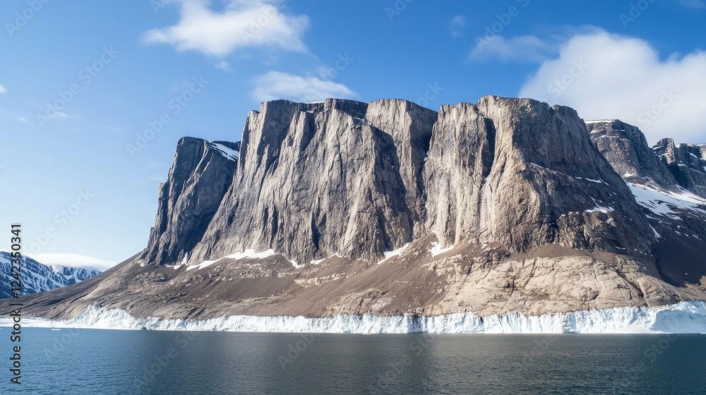 custom made wallpaper toronto digitalSheer Mountain Face Weathered by Time and Elements in Stunning Landscape