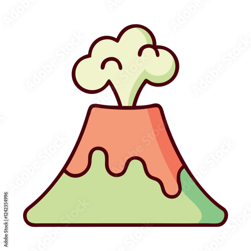 Volcano Eruption Icon