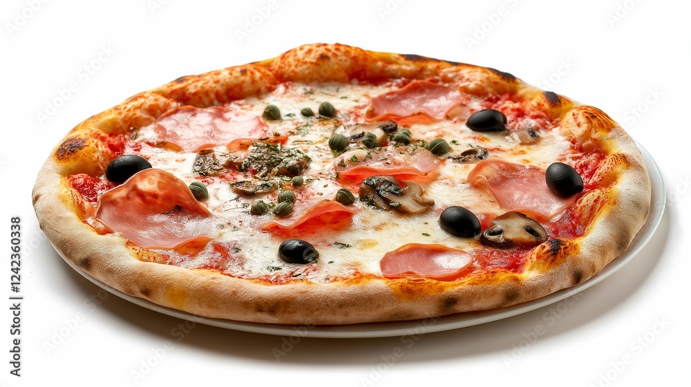 Collection of pizza, isolated on white background Collection of pizza, isolated on white background
