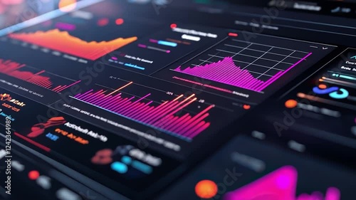 A mobile app interface displaying real-time social media analytics, showing how big data powers personalized advertising and engagement strategies.