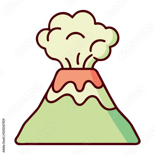 Active Volcano Icon