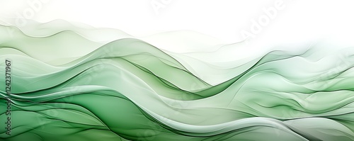 An abstract organic background in varying shades of green, with soft curves that evoke nature and environmental themes. Ideal for sustainability-focused designs photo