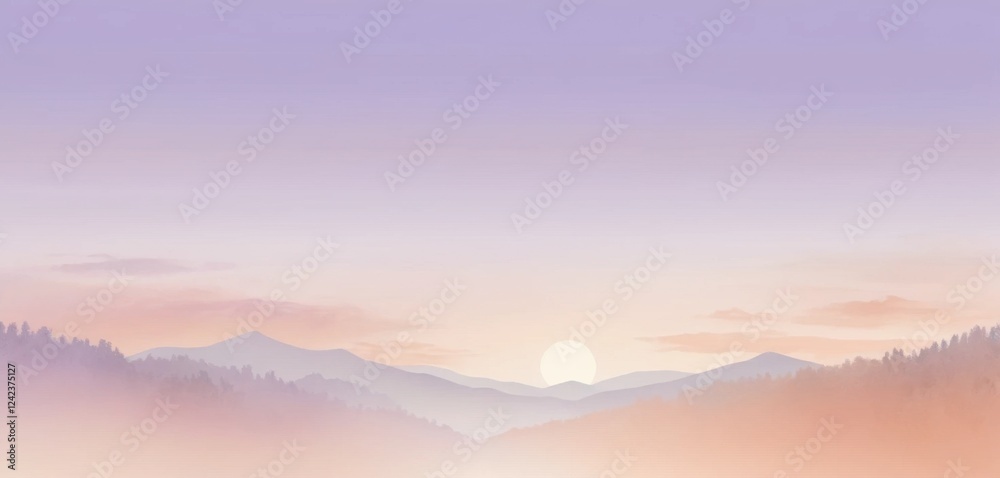 Fototapeta premium sunrise over the mountains