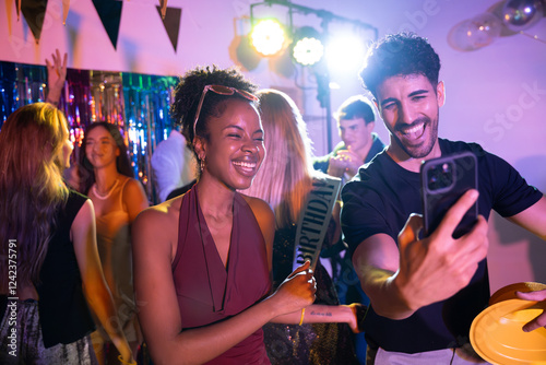 Birthday celebration with friends capturing joyful moments