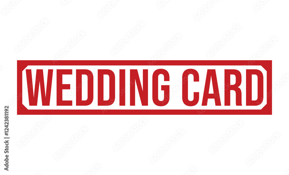 WEDDING CARD rubber stamp vector illustration on white background WEDDING CARD rubber stamp vector illustration on white background