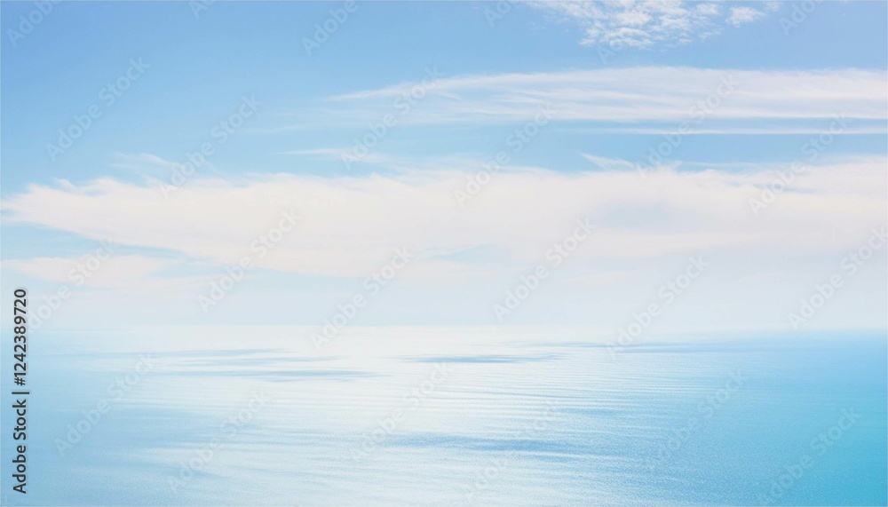 Obraz premium 海 波 空 水 アブストラクト ふんわり テクスチャ フレーム 背景 コピースペース 壁紙 素材