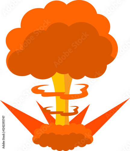 Bomb Explosion Illustration photo