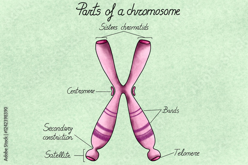 Anatomy of a Chromosome - Illustration