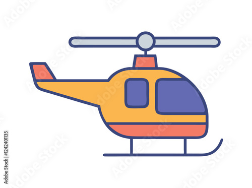 Helicopter Side View Icon