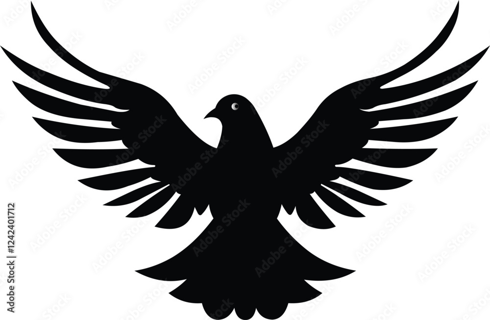 Fototapeta premium vector illustration of a eagle